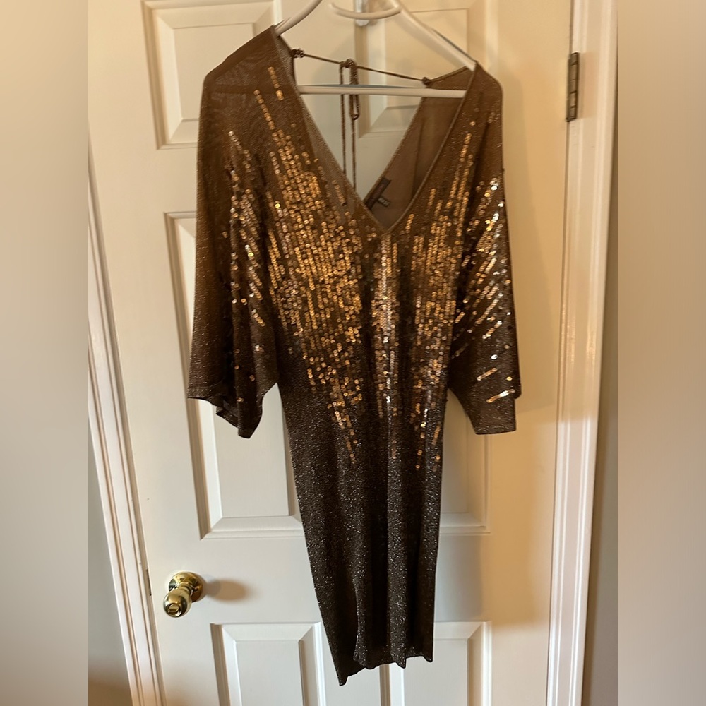 Heartloom Sequin Thin Sweater Dress